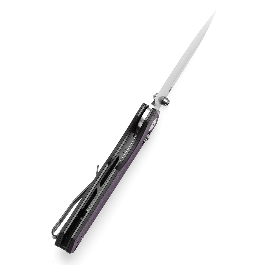 Tenable Beaver T1105V1 Nitro-V Blade Purple and Black G10 Handle Cross Bar Lock