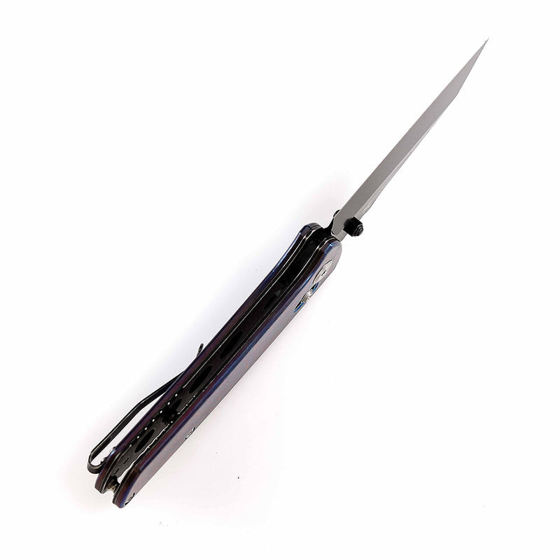 Kansept Main Street K1015M1 CPM-20CV Blade Timascus Handle Crossbar Lock Folding Knife