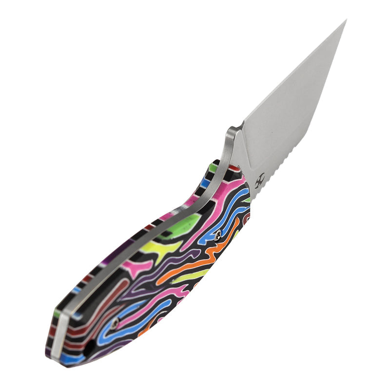 Kansept Siafu G016A3 D2 Blade Arcade Pattern G-mascus Handle Fixed Blade Knife