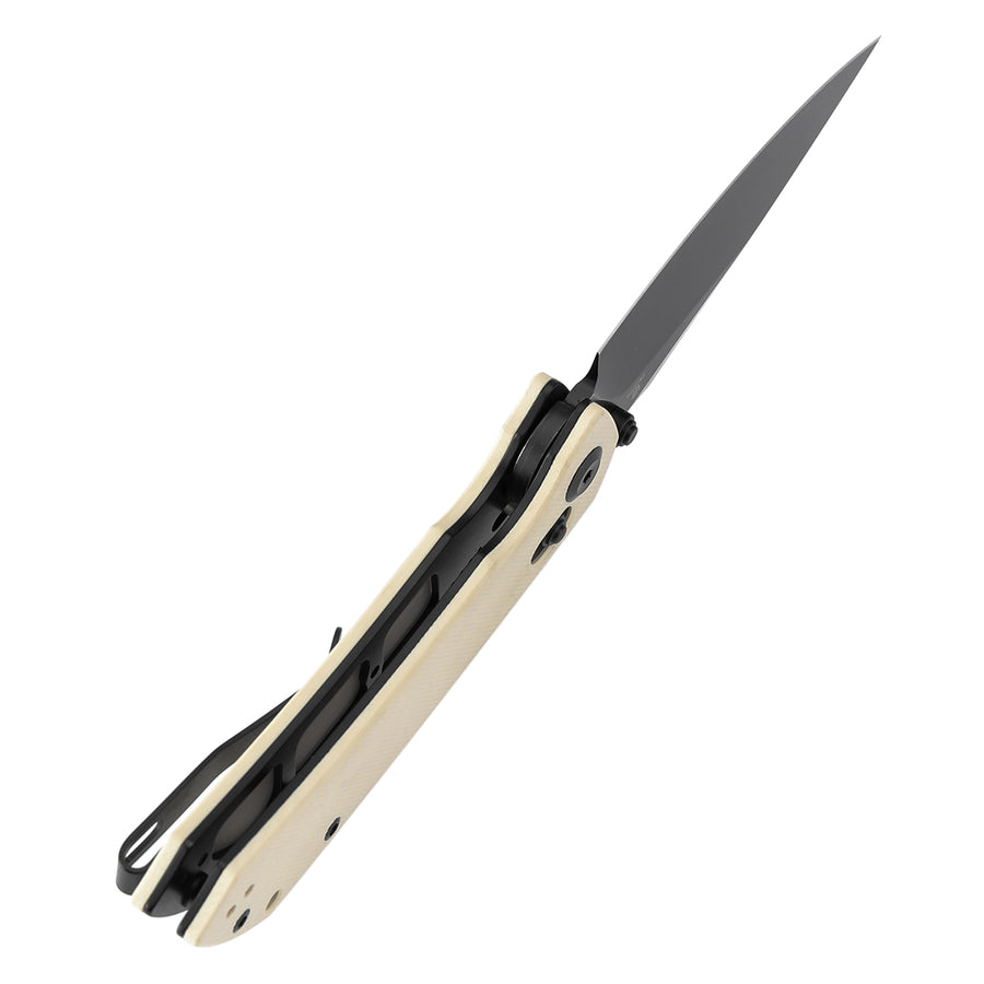 Tenable Fenrir T1034V11 Nitro-V Blade White G10 Handle Cross Bar Lock Folding Knife