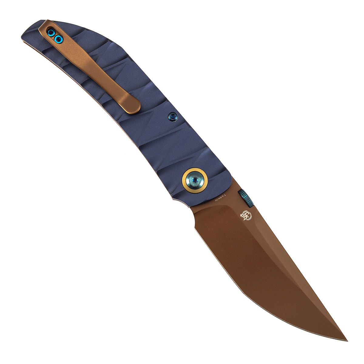 Tenable Tarkin B1078A2 Nitro-V Blade Blue Aluminum Handle Liner Lock Folding Knife