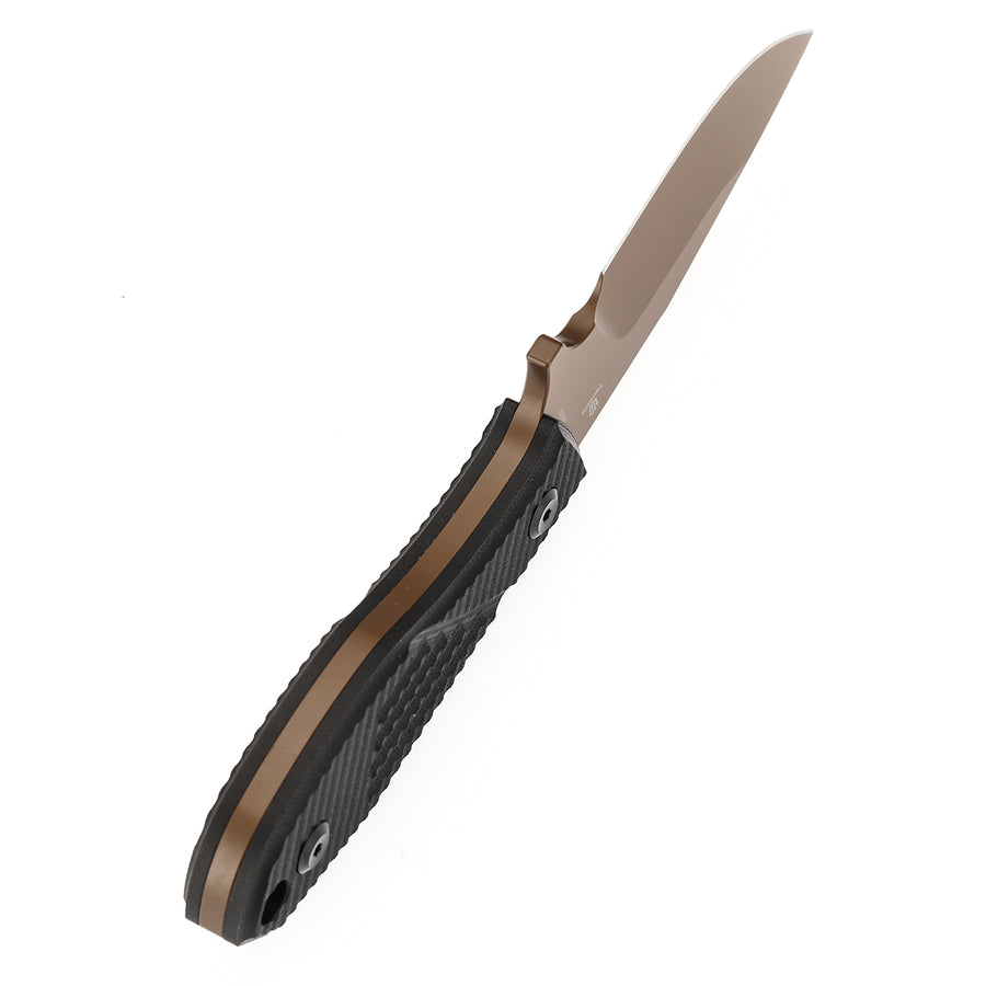 Tenable Tiny Dancer G014A1 D2 Blade Black G10 Handle Fixed Blade