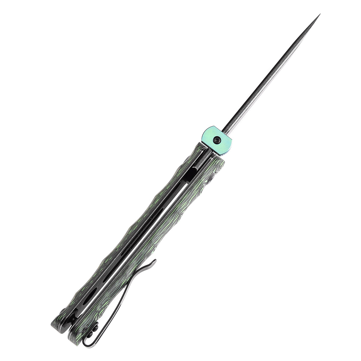 Kansept BTF K1064A2 CPM-S35VN Blade Grass Green Carbon Fiber Handle Edc Flipper Knife