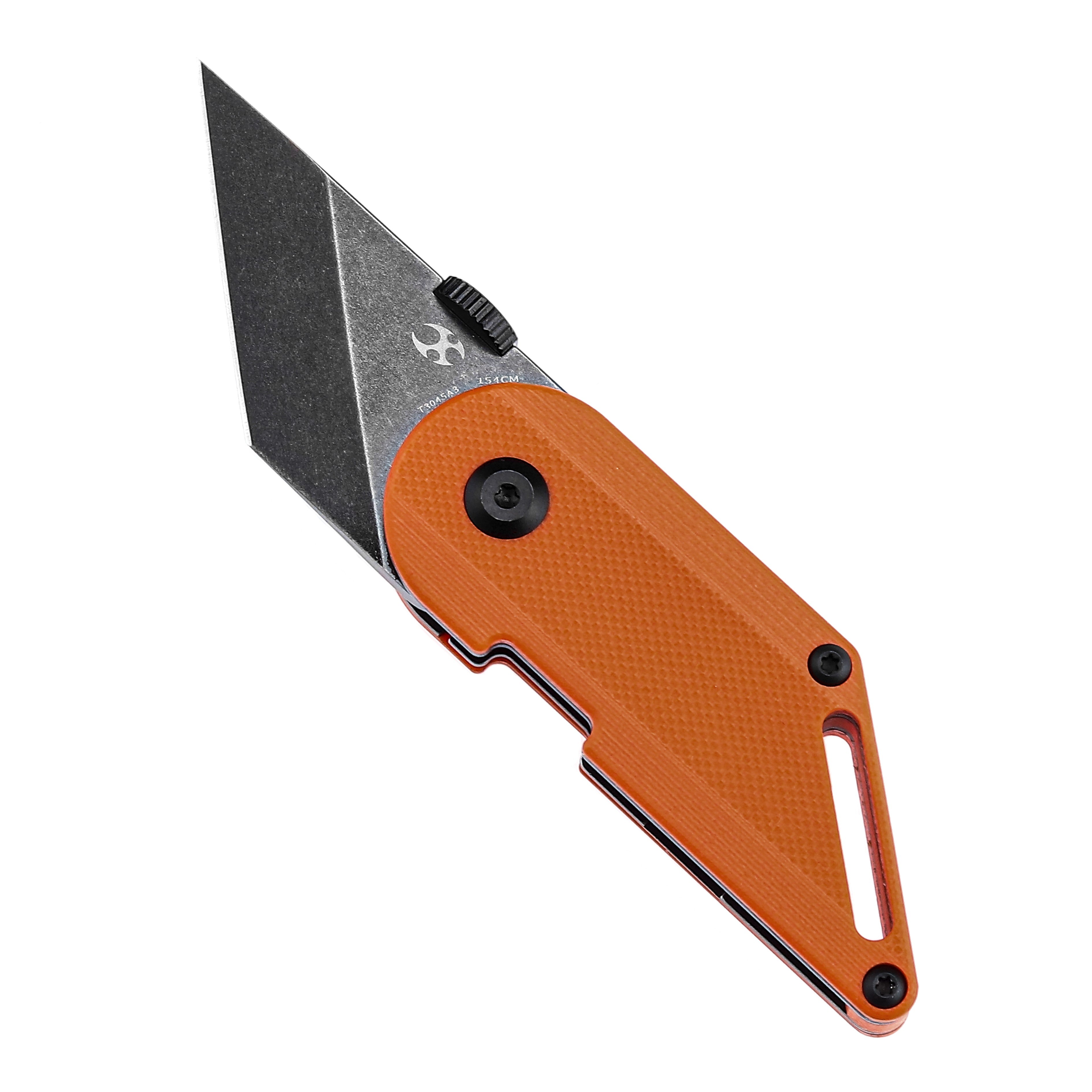 Kansept 刀具 Dash T3045A3 154CM 刀片橙色 G10 内衬锁 Edc 刀具