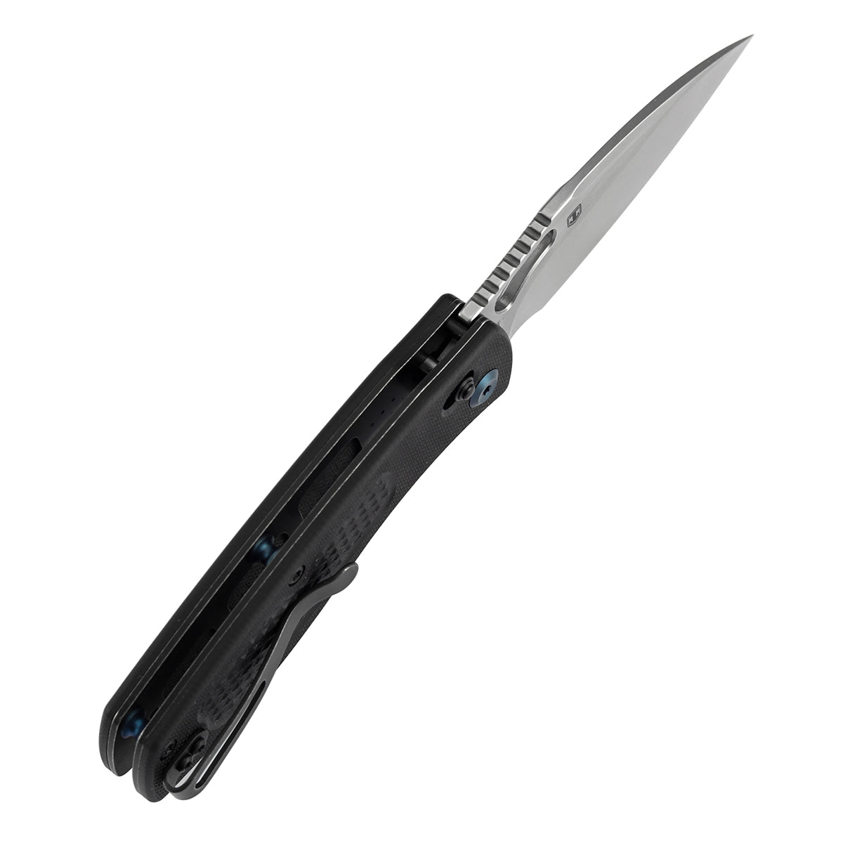 Tenable Heron B2124V4 Nitro V Blade Black G10 Handle Crossbar Lock Folding Knife