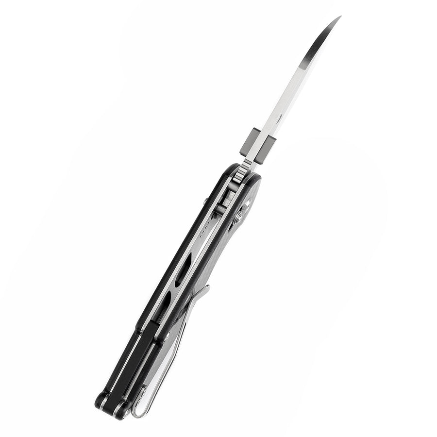 Tenable Knives Model 6 T1022V1 14C28N Blade Carbon Fiber Handle Cross Bar Lock