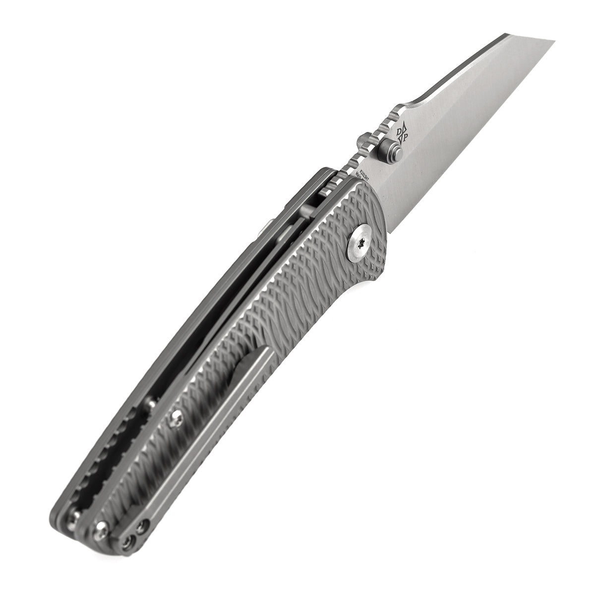 Kansept Main Street K1015H7 M390 Blade Bead Blasted Titanium Handle Top Liner Lock Folding Knife