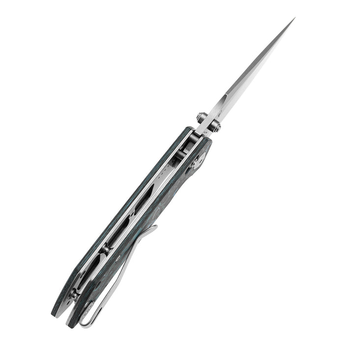 KANSEPT Fenrir K1034V2 CPM-S35VN Blade Arctic Storm Carbon Fiber Handle Crossbar Lock Knife