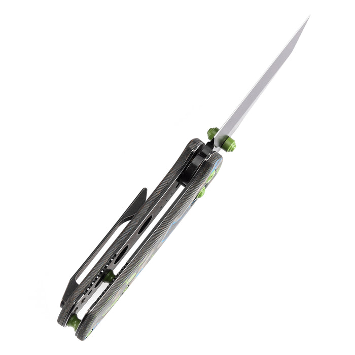 KANSEPT Little Main Street K2015V4 CPM S35VN Blade Camo Carbon Fiber Handle Cross Bar Lock