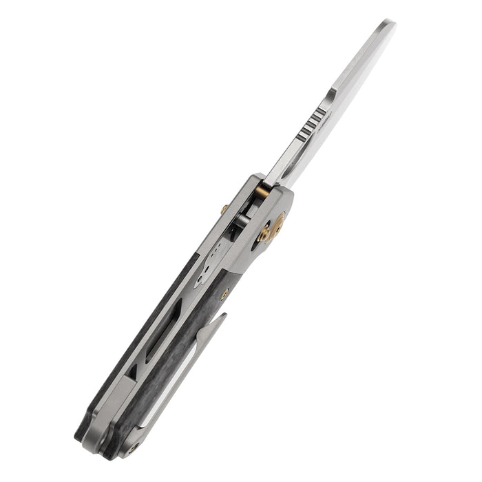 Kansept Nahual K2125V2 Magnacut Blade Titanium Shred Carbon Fiber Handle Crossbar Lock