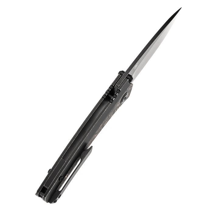 KANSEPT Raven K2109A3 CPM 20CV Blade Carbon Fiber Titanium Handle Frame Lock