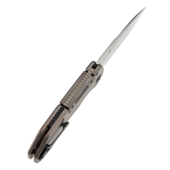 KANSEPT Hazard K1104H4 CPM-S35VN Blade Bronze Anodized and Stonewashed Titanium Handle Bali Lock Knife
