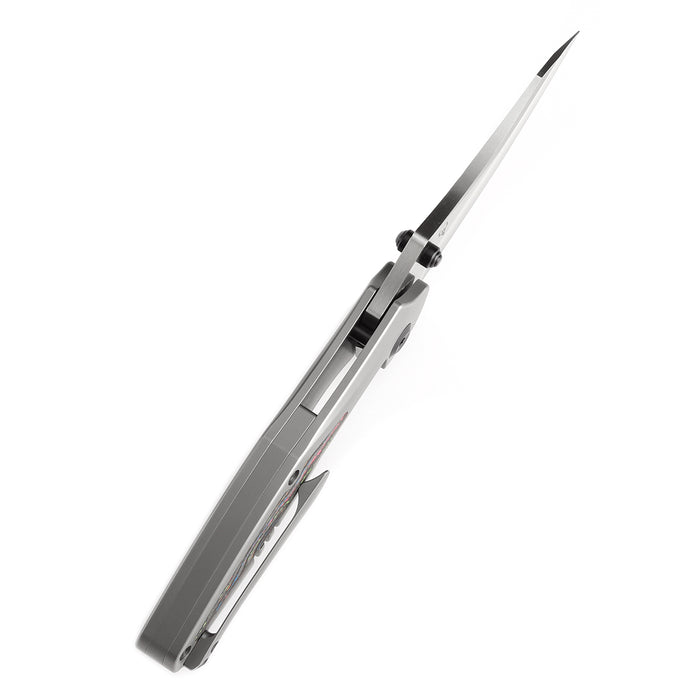 KANSEPT Baba Yaga K1074A4 CPM 20CV Blade Titanium with 80S Camo Carbon Inlay Handle Frame Lock