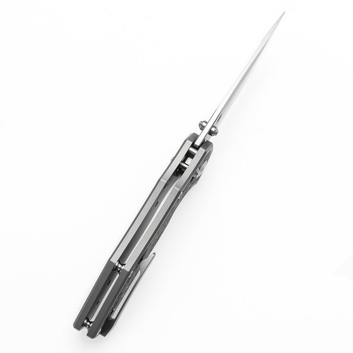 KANSEPT Apollo K2107V1 CPM S35VN Titanium and Jungle Wear Fatcarbon Handle Cross Bar Lock