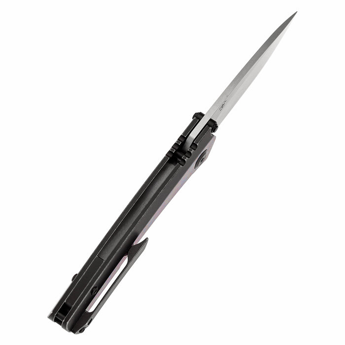 KANSEPT Raven K2109A5 CPM 20CV Blade Titanium wtih Timascus Handle Frame Lock