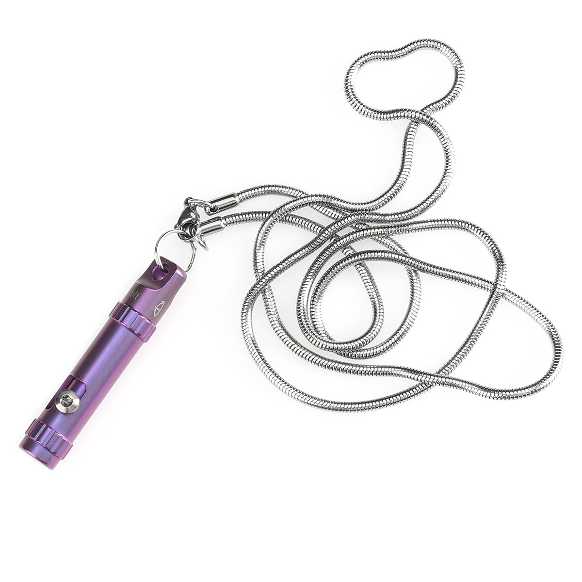 Kansept EDC Bolt Fidget G013A5 Purple Titanium with Bolt Mechanism for Stress Relieving with Key Chain for Lanyard Hole