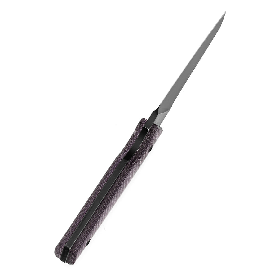 Tenable Parr G011B1 14C28N Blade Purple Micarta Handle Outdoor Fixed Blade Knife