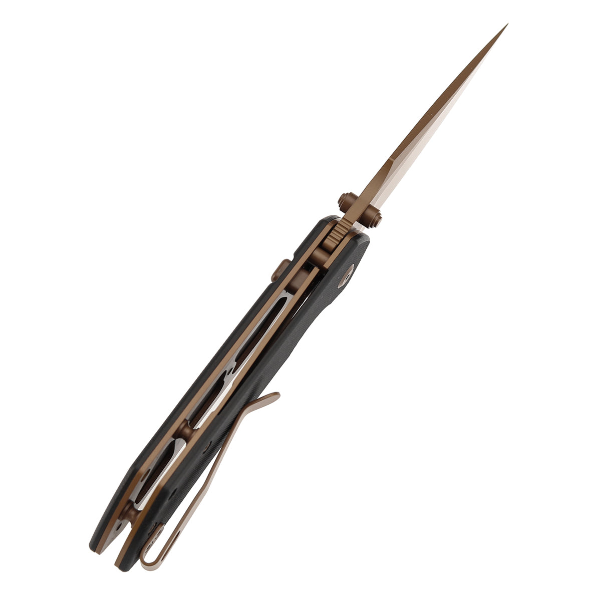 Navaja plegable Tenable Fenrir B1034H3 con hoja Nitro-V y mango G10 negro con cierre Liner Lock superior