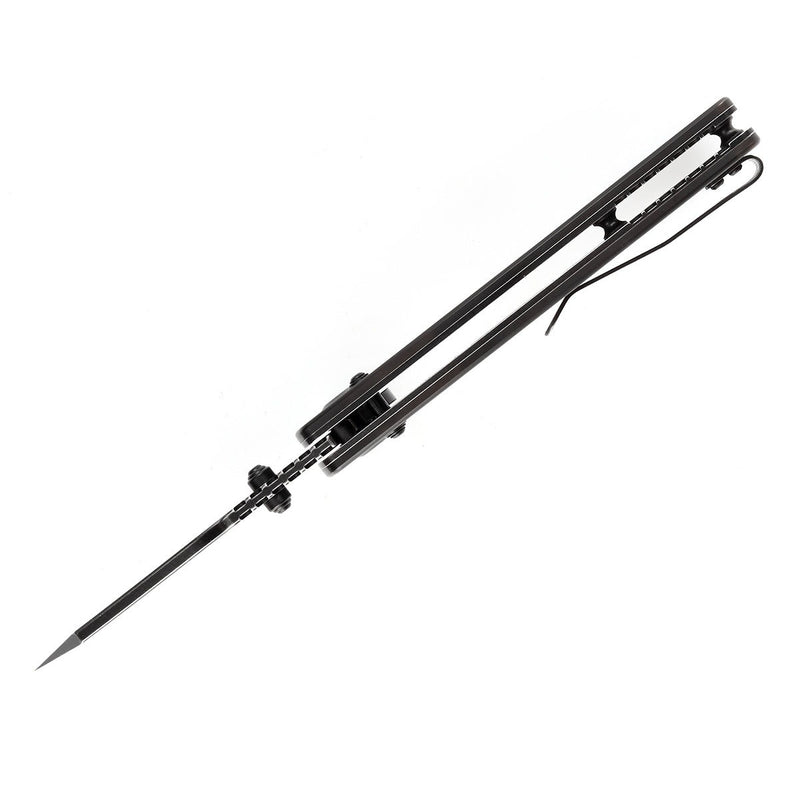 Kansept Main Street T1015V7 154CM Blade Light Brown Acrylic Handle Crossbar Lock Folding Knife