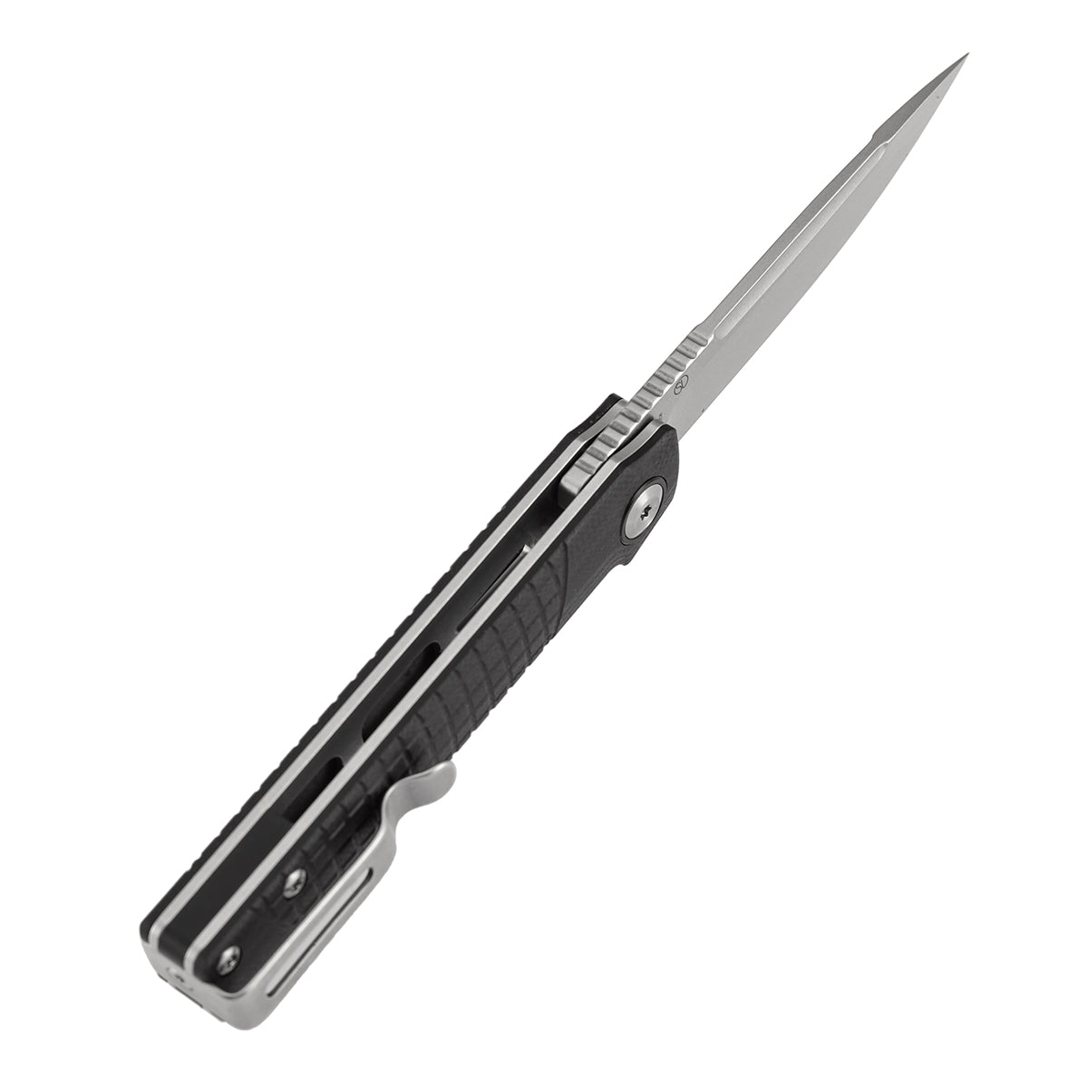 Tenable Kitpu B2123A3 Stonewashed Nitro-V Blade Black G10 Handle Liner Lock Folding Knife