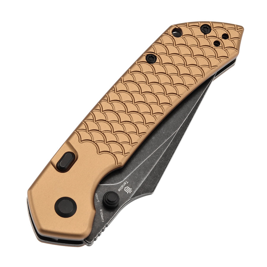 Tenable Fenrir B1034H11 Nitro-V Blade Aluminum Handle Top Liner Lock Folding Knife