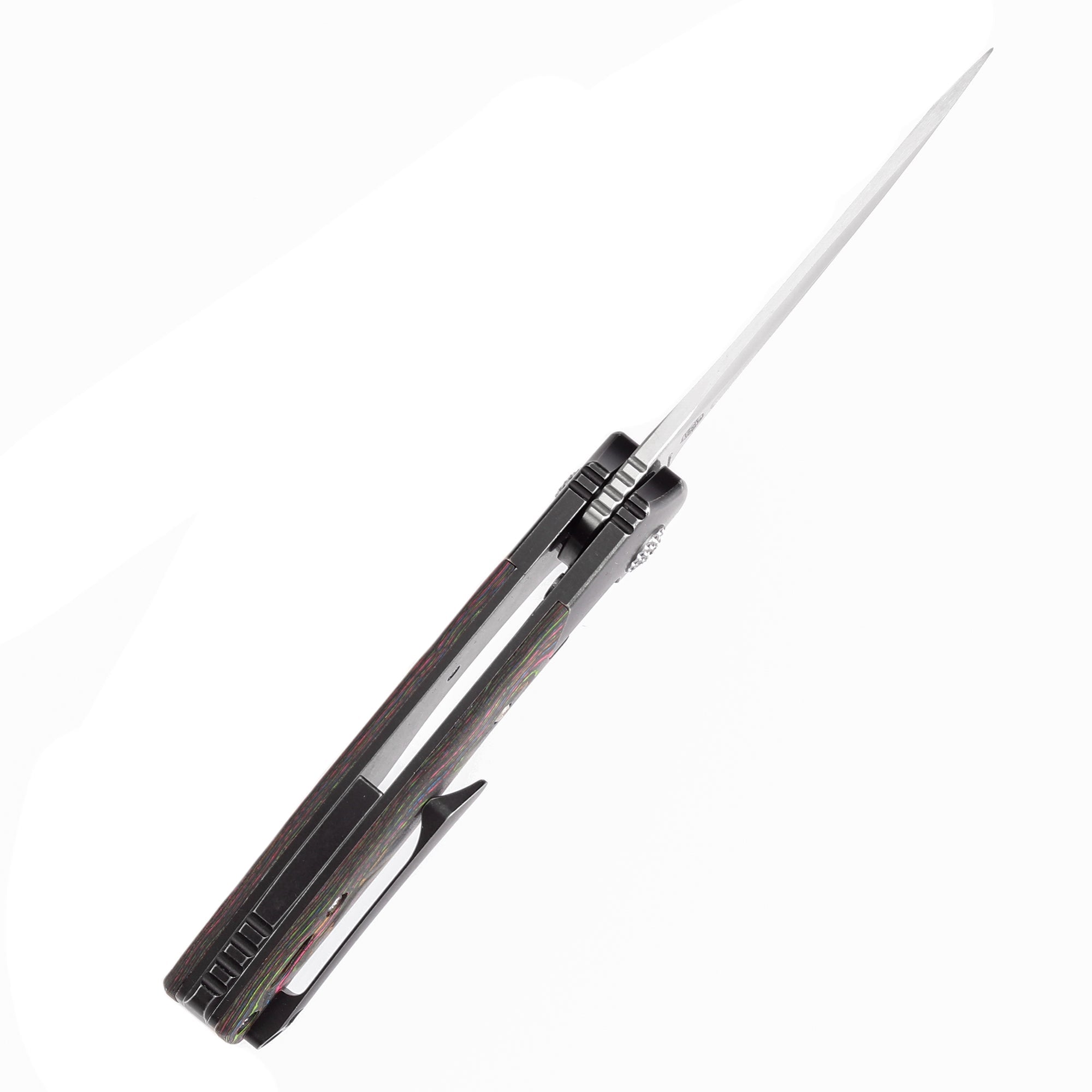 Kansept Cassowary K2065B1 CPM-S35VN Blade Titanium+Carbon Fiber Handle Edc Flipper Knife