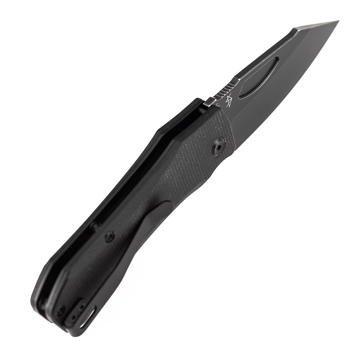 Tenable Loki B1058A1 Blackwash Nitro-V Blade Black Micarta Handle Liner Lock Folding Knife