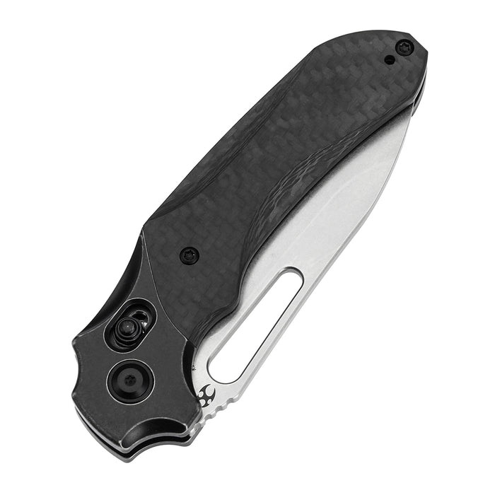 KANSEPT Quasar K1099V2 CPM 20CV Blade Titanium with FatCarbon Handle Cross Bar Lock