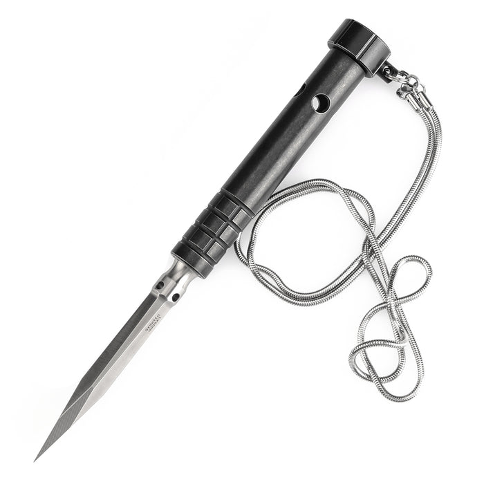 Kansept Stiletto G005A3 5CR13 Steel & Plain Black Anodized Titanium EDC Tool Ice Pick