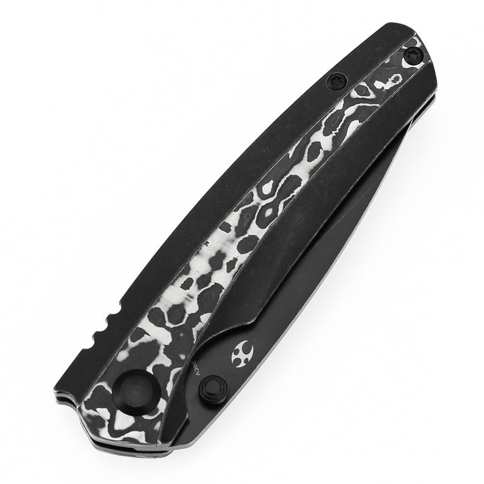 KANSEPT Raven K2109A1 CPM 20CV Blade Carbon Fiber Titanium Handle Frame Lock