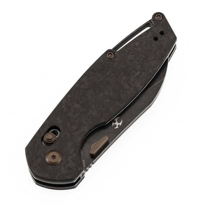 KANSEPT Model 6 K1022V1 CPM S35VN Blade Carbon Fiber Handle Crossbar Lock Knife