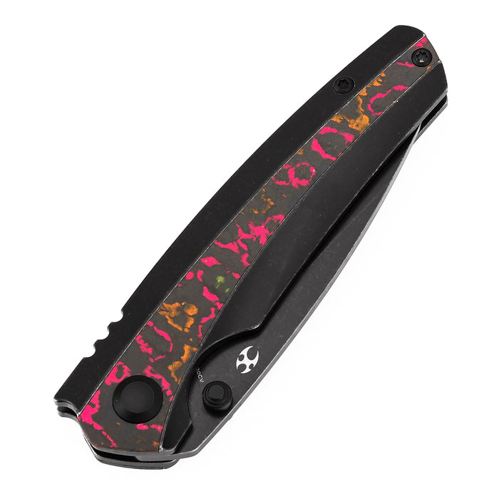KANSEPT Raven K2109A6 CPM 20CV Blade Titanium wtih Flo Party Camocarbon Handle Frame Lock
