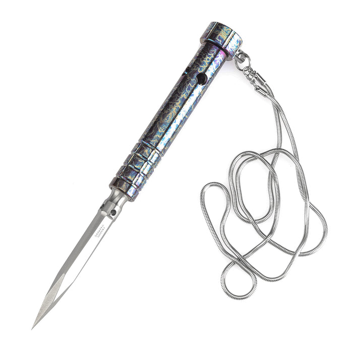Kansept Stiletto G005A1 5CR13 Steel & Titanium with Lightning Strike Finish EDC Tool