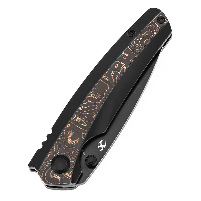 KANSEPT Raven K2109A3 CPM 20CV Blade Carbon Fiber Titanium Handle Frame Lock