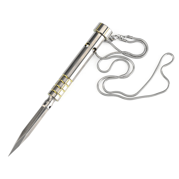 Kansept Stiletto G005A2 5CR13 Steel & Plain Titanium Designed EDC Tool Ice Pick