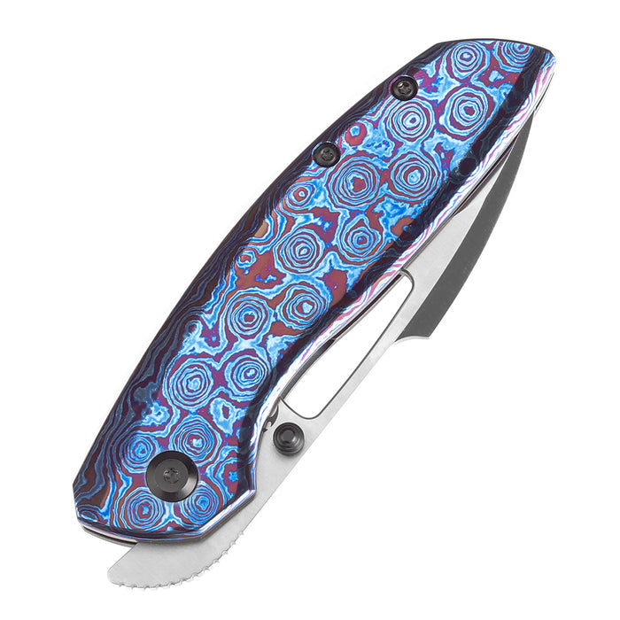 KANSEPT Link K1068A3 CPM 20CV Blade Timascus and Blackwash Titanium Handle