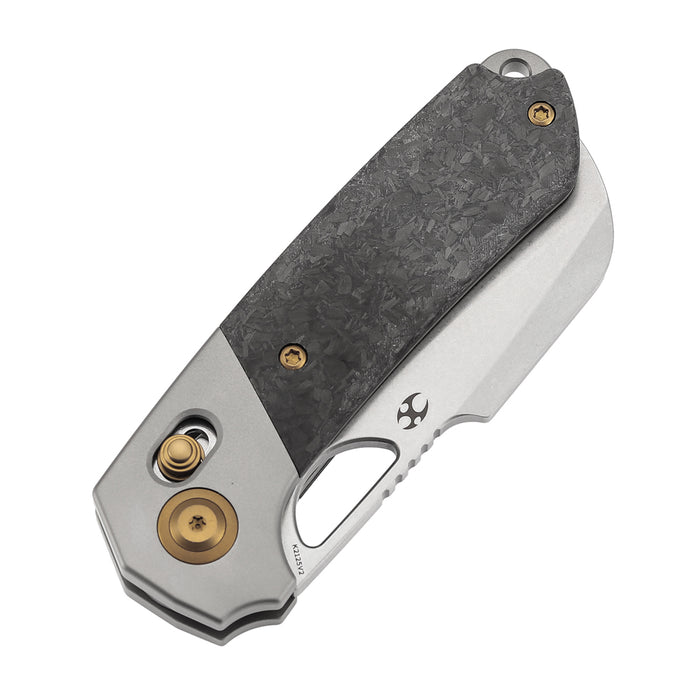 Kansept Nahual K2125V2 Magnacut Blade Titanium Shred Carbon Fiber Handle Crossbar Lock
