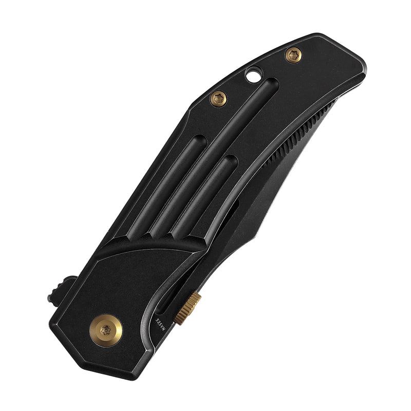 Kansept Orion K1089A4 Blackwash CPM-S35VN Blade Blackwash Titanium Handle Frame Lock Folding Knife