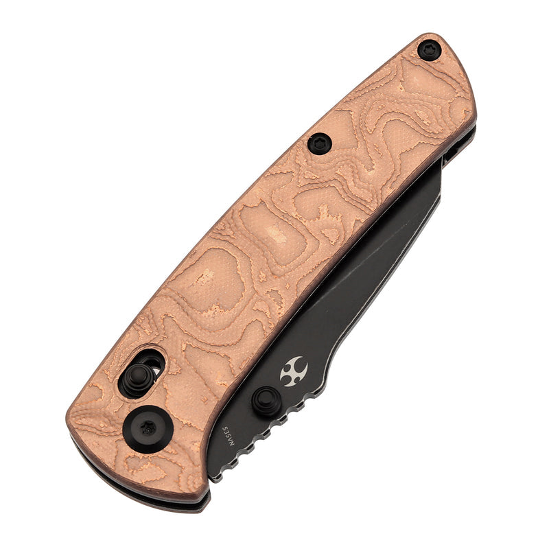 Kansept Main Street K1015V2 CPM-S35VN Blade G10 with Copper Foil Handle Crossbar Lock Folding Knife
