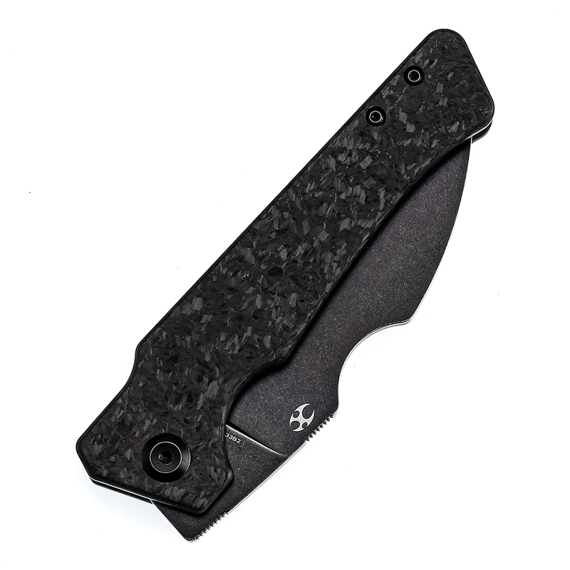 Kansept Egress K1033B2 Stonewashed CPM-S35VN Blade Carbon Fiber Handle Liner Lock Folding Knife