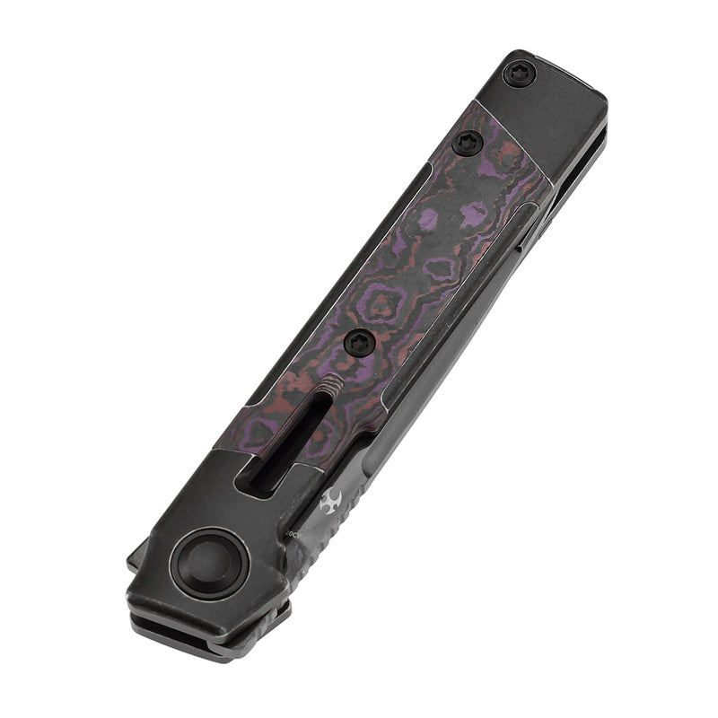 Kansept Kitpu K2123A1 CPM-20CV Blade Titanium with Fatcarbon Handle Frame Lock Knife