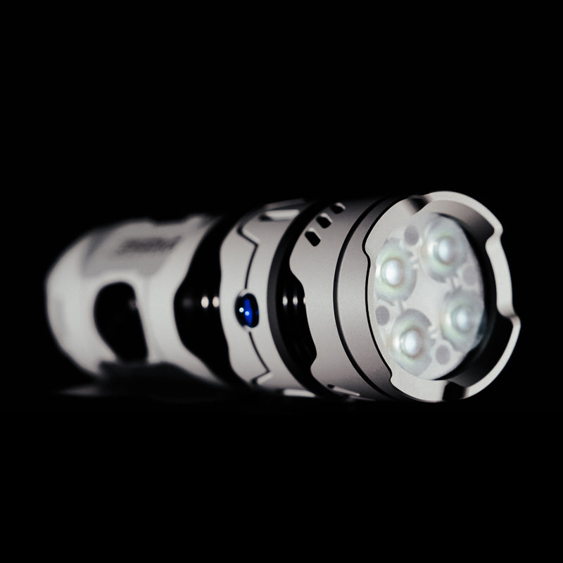 Mankerlight Timeback III EDC Flashlight Spinner Flashlight Use 18350 Battery Aluminum