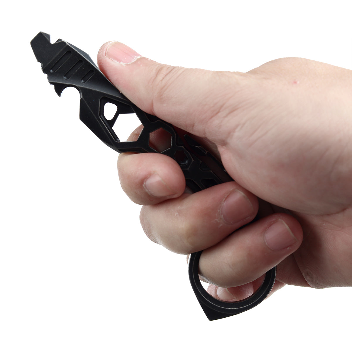 Kansept PryMate G008A2 Bronze Anodized Titanium EDC Pry Bar - Glass Breaker, Bottle Opener, Hex Bit, Pocket Clip