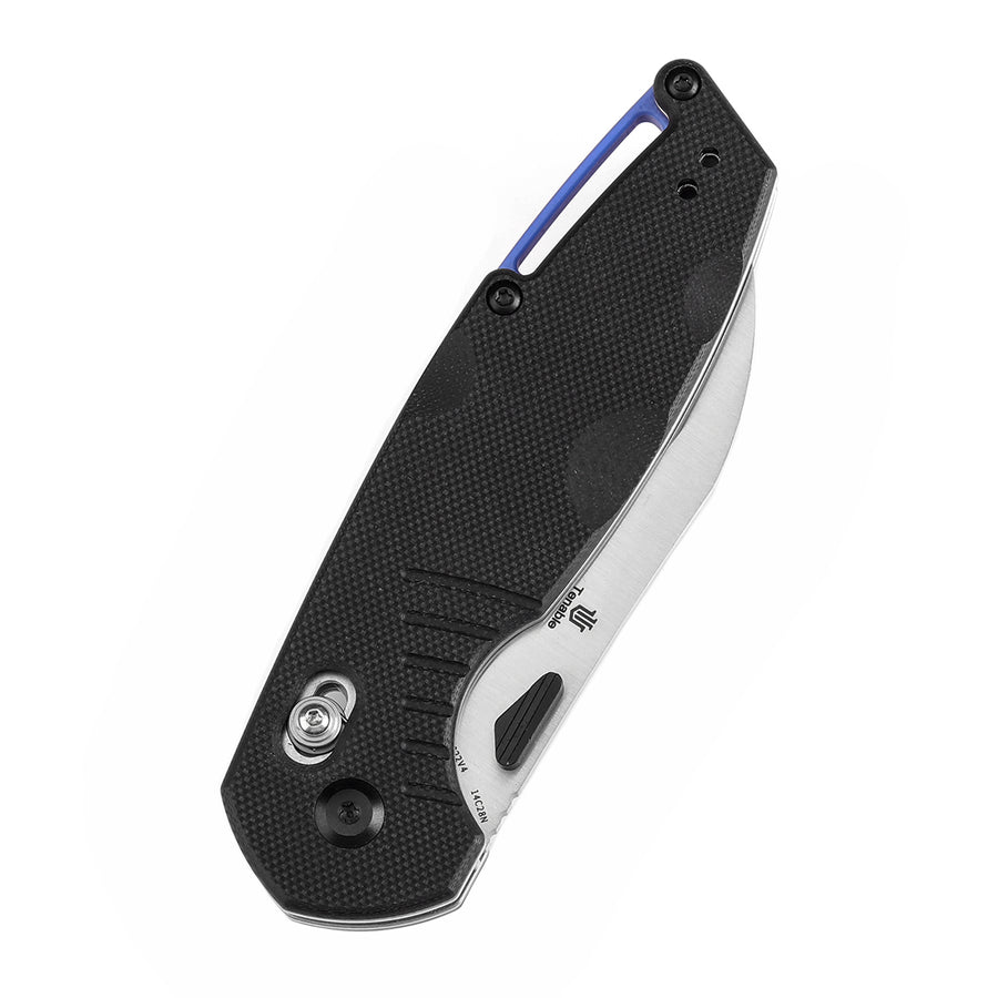 Tenable Knives Model 6 T1022V4 14C28N Blade Black G10 Handle Cross Bar Lock