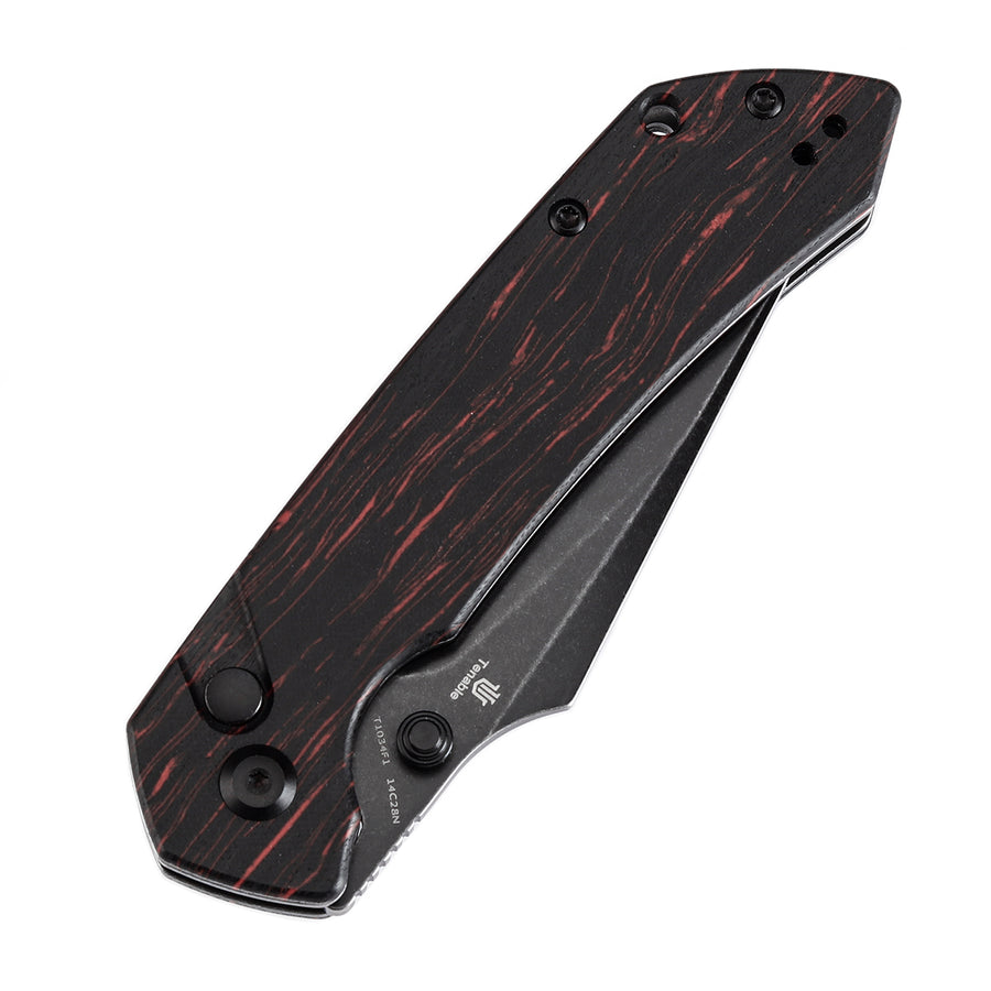 Tenable Fenrir T1034F1 14C28N Blade G-mascus Handle Button Lock Folding Knife