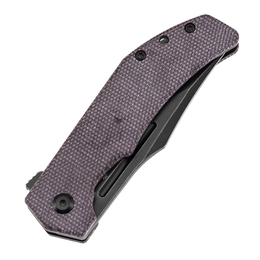 Tenable Orion B1089A2 14C28N Blade Purple Micarta Handle Liner Lock Folding knife