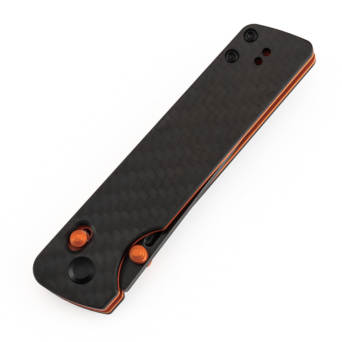 Tenable Anomaly B2038V4 Blackwash Nitro-V Blade Twill Carbon Fiber & G10 Handle Crossbar Lock Folding Knife