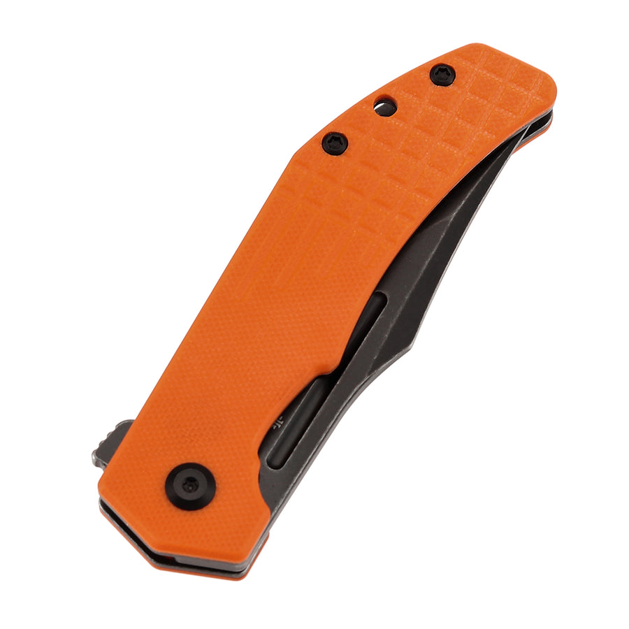 Tenable Orion B1089A5 14C28N Blade Orange G10 Handle Liner Lock Folding Knife