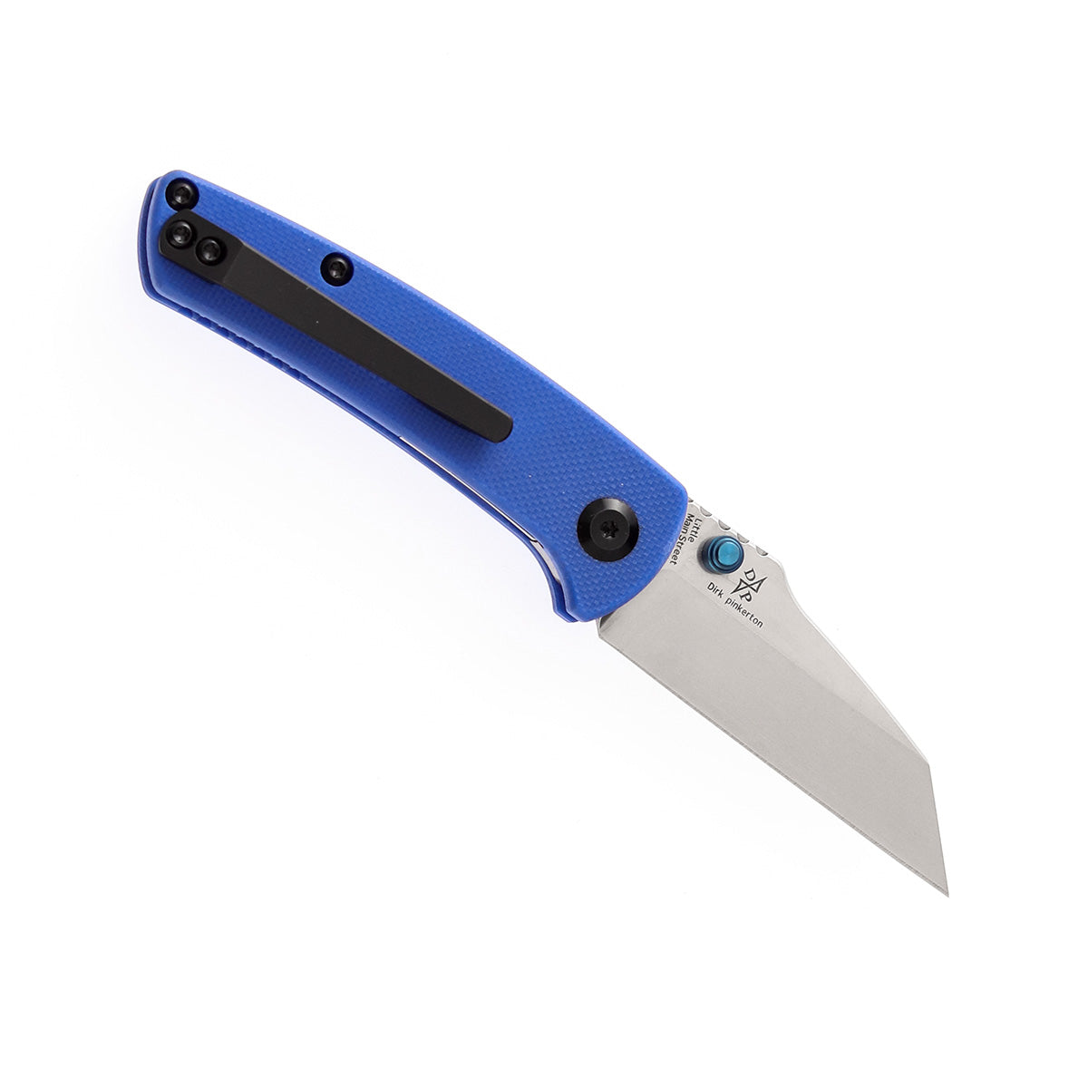 Kansept Little Main Street Flipper Knife T2015A4 154CM Blade Blue G10 Handle