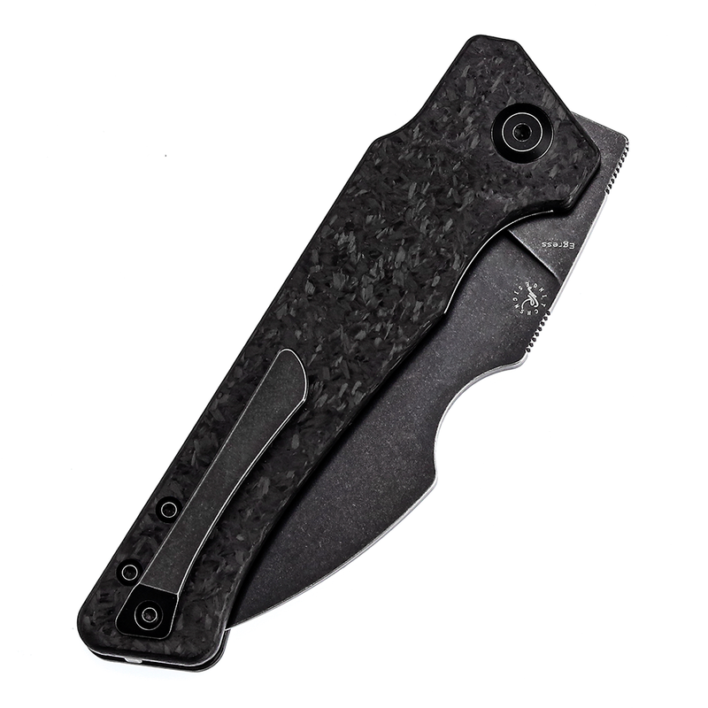 Kansept Egress K1033B2 Stonewashed CPM-S35VN Blade Carbon Fiber Handle Liner Lock Folding Knife